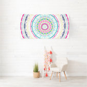 kleurrijke mandala spandoek (Insitu)