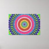 Kleurrijke Mandala Stretched Canvas afdrukken (Voorkant)