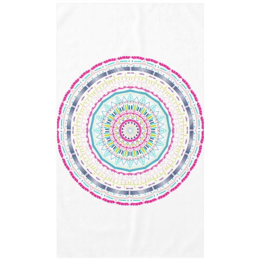 kleurrijke mandala tafelkleed (Voorkant)