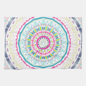 kleurrijke mandala theedoek (Horizontaal)