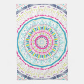 kleurrijke mandala theedoek (Verticaal)
