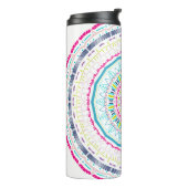 kleurrijke mandala thermosbeker (Gedraaid links)