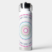 kleurrijke mandala waterfles (Voorkant)