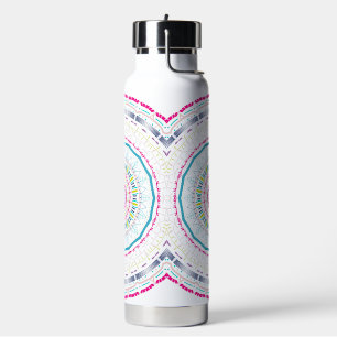 kleurrijke mandala waterfles