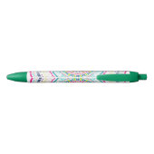 kleurrijke mandala zwarte inkt pen (Achterkant)