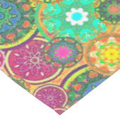 Kleurrijke Mandala's Tafelkleed (Gekanteld)