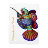 Kleurrijke Mandarijn Goby Reef Fish Premium Flexi Magneet (Verticaal)