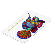 Kleurrijke Mandarijn Goby Reef Fish Premium Flexi Magneet (Linkerzijde)