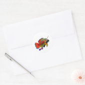 Kleurrijke Mandarinfish Uitknipbare Sticker - Exot (Envelop)