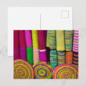 kleurrijke mandaten op de markt briefkaart (Voorkant / Achterkant)