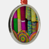 kleurrijke mandaten op de markt metalen ornament (Rechts)