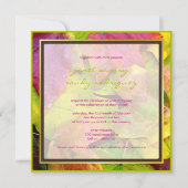 Kleurrijke mapelbladeren/valtrouwuitnodigingen kaart (Achterkant)