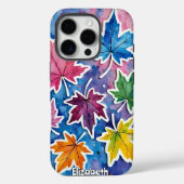 Kleurrijke Maple Leaf Art Case-Mate iPhone Case (Achterkant)