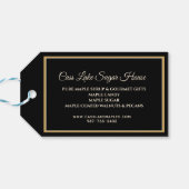 Kleurrijke Maple Leaf Product Label Cadeaulabel (Achterkant Horizontaal)