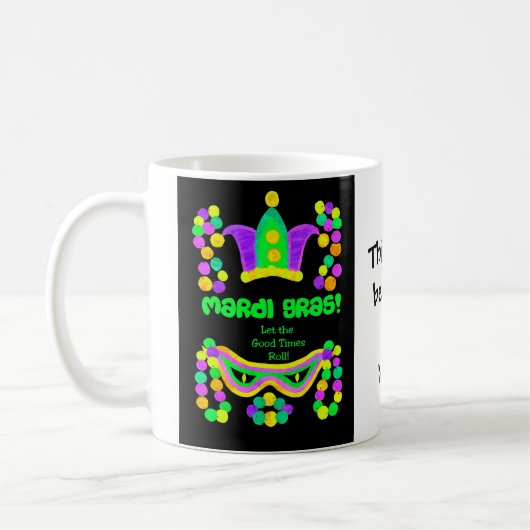Kleurrijke Mardi Gras Coffee Mok te personaliseren (Links)