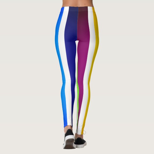 Kleurrijke Mardi Gras Feestelijk Leggings (Achterkant)