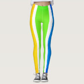 Kleurrijke Mardi Gras Feestelijk Leggings (Voorkant)