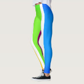 Kleurrijke Mardi Gras Feestelijk Leggings (Links)
