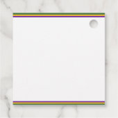 Kleurrijke Mardi Gras Fleur de lis Bedankjes Labels (Achterkant)