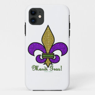 Kleurrijke Mardi Gras Fleur De Lis Case-Mate iPhone Case