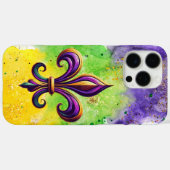 Kleurrijke Mardi Gras Fleur de lis  Case-Mate iPhone Case (Achterkant (horizontaal))