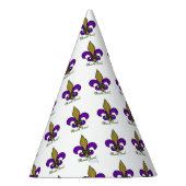 Kleurrijke Mardi Gras Fleur De Lis Feesthoedjes (Rechts)