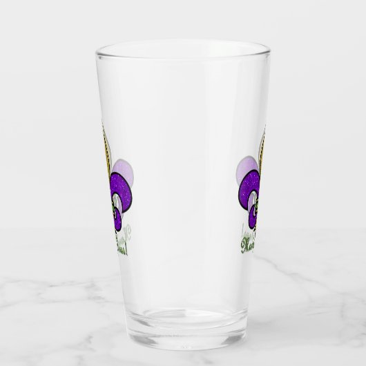 Kleurrijke Mardi Gras Fleur De Lis glazen beker (Rechts)