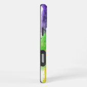 Kleurrijke Mardi Gras Fleur de lis iPhone Hoesje (Rechterkant)