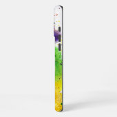 Kleurrijke Mardi Gras Fleur de lis iPhone Hoesje (Linkerkant)