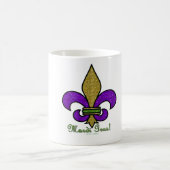 Kleurrijke Mardi Gras Fleur De Lis Koffiemok (Center)