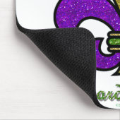 Kleurrijke Mardi Gras Fleur De Lis Muismat (Hoek)