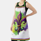Kleurrijke Mardi Gras Fleur de lis Schort (Insitu)