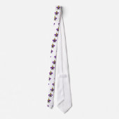 Kleurrijke Mardi Gras Fleur De Lis Stropdas (Achterkant)
