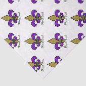 Kleurrijke Mardi Gras Fleur De Lis Tissuepapier (Detail)
