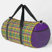 Kleurrijke Mardi Gras gingham patterned Plunjezak (Rechterhoek)
