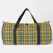 Kleurrijke Mardi Gras gingham patterned Plunjezak (Achterkant)
