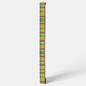 Kleurrijke Mardi Gras gingham patterned Samsung Galaxy Hoesje (Linkerkant)