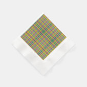 Kleurrijke Mardi Gras gingham patterned Servet (Hoek)