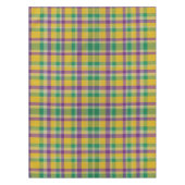 Kleurrijke Mardi Gras gingham patterned Tafelkleed (Voorkant)