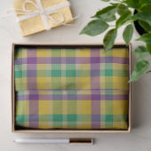 Kleurrijke Mardi Gras gingham patterned Tissuepapier (Geschenk)