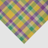 Kleurrijke Mardi Gras gingham patterned Tissuepapier (Detail)
