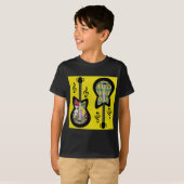 Kleurrijke Mardi Gras Gitaren T-shirt (Voorkant volledig)