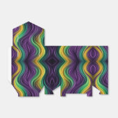Kleurrijke Mardi Gras golf patterend Bedankdoosjes (Uitgevouwen)