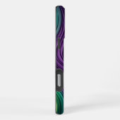 Kleurrijke Mardi Gras golf patterend iPhone Hoesje (Rechterkant)