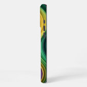 Kleurrijke Mardi Gras golf patterend iPhone Hoesje (Linkerkant)