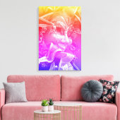 Kleurrijke Mardi Gras Mask Canvas Afdruk (Insitu (Woonkamer))