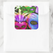 Kleurrijke Mardi Gras Maskers Stickers (Tas)