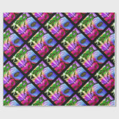 Kleurrijke Mardi Gras Maskers Wrapping Paper Cadeaupapier (Vlak)