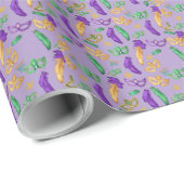 Kleurrijke Mardi Gras patterned Cadeaupapier (Rol Hoek)