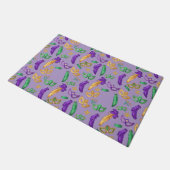 Kleurrijke Mardi Gras patterned Deurmat (Schuin)